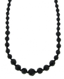 Turn up the glamour on basic black with this necklace by 2028. Facets galore add plenty of shine to black jet beads. Crafted in hematite-plated mixed metal. Approximate length: 16 inches + 3-inch extender. Turn up the glamour on basic black with this necklace by 2028. Facets galore add plenty of shine to black jet beads. Crafted in hematite-plated mixed metal. Approximate length: 16 inches + 3-inch extender.