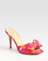 Vibrant print and a bow adornment breathe life into this comfortable cotton classic. Self-covered heel, 2½ (140mm)Cotton upperLeather lining and solePadded insoleImportedOUR FIT MODEL RECOMMENDS ordering true size. 