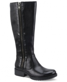A lovely zipper stretches up the side of Born's Kenin boots, creating a look that will complete your outfit with trendy sophistication. A lovely zipper stretches up the side of Born's Kenin boots, creating a look that will complete your outfit with trendy sophistication.