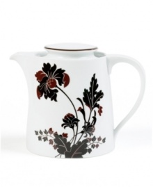 Like a well-manicured flower bed, the Cocoa Blossom dinnerware and dishes collection from Mikasa brings just the right amounts of whimsy and sophistication to the table. Rich hues of chocolate and cinnamon color the lush blooms beautifully set against elegant white porcelain. Like a well-manicured flower bed, the Cocoa Blossom dinnerware and dishes collection from Mikasa brings just the right amounts of whimsy and sophistication to the table. Rich hues of chocolate and cinnamon color the lush blooms beautifully set against elegant white porcelain.