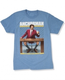 Meet Ron Burgundy. This graphic tee from Fifth Sun is a cool casual look for the guy who's kind of a big deal.