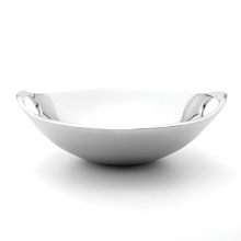 Softly sculpted bowl has built-in handles. Refreshingly innovative, each Nambé' piece is an achievement of precision, balance and function. Individual artists use Nambé', a superior metal alloy that retains heat and cold for ideal serving temperatures. Made in USA. Softly sculpted bowl has built-in handles. Refreshingly innovative, each Nambé' piece is an achievement of precision, balance and function. Individual artists use Nambé', a superior metal alloy that retains heat and cold for ideal serving temperatures. Made in USA.