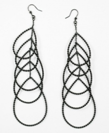 Go to extreme lengths with these sexy teardrop earrings crafted in mixed metal by RACHEL Rachel Roy. Approximate drop: 4 inches. Go to extreme lengths with these sexy teardrop earrings crafted in mixed metal by RACHEL Rachel Roy. Approximate drop: 4 inches.
