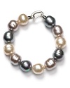Majorica's multi-colored pearl bracelet turns the look of your basic black dress into something really special.