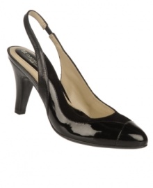 Perfectly professional and polished. Climb the corporate ladder--and look chic in the process!--in these sleek slingback pumps from Naturalizer. Perfectly professional and polished. Climb the corporate ladder--and look chic in the process!--in these sleek slingback pumps from Naturalizer.