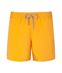 Stylish trunks by St. Tropez cult label Vilebrequin - Cool orange-yellow - Made off fast drying polyamid - Hip boxer cut with elastic band and tunnel drawstring - Straight moderate wide legs, not too short, not too long - Mega cool and comfortable - Perfect companion for the beach and the pool Stylish trunks by St. Tropez cult label Vilebrequin - Cool orange-yellow - Made off fast drying polyamid - Hip boxer cut with elastic band and tunnel drawstring - Straight moderate wide legs, not too short, not too long - Mega cool and comfortable - Perfect companion for the beach and the pool