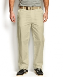 A classic linen pant is ideal for your spring look. Keep it light with this pair from Nautica. A classic linen pant is ideal for your spring look. Keep it light with this pair from Nautica.