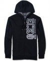 Stylish and sporty, this lined logo hoodie by Ecko Untld has got you covered.