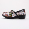 Flower power! For casual comfort and a confident style, these girls' closed clogs will put her in the right direction. Features a flower printed synthetic upper with padded instep and synthetic sole. Imported.