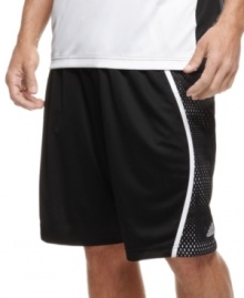 Perfect your game. Stay comfortable no matter how long you practice in these mesh shorts from adidas. Perfect your game. Stay comfortable no matter how long you practice in these mesh shorts from adidas.