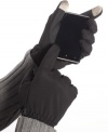 From Club Room, the gloves you'll want to wear everyday. Practical and comfortable, Text Gloves combine conductive technology on the thumb and forefinger with a warm and flexible fit.