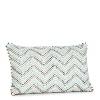 Patterned to recreate an intricate tile pattern, this printed pillow has a casual look and feel.