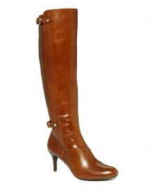 Classic tall boots you'll come back to time and again. The Acomeback boots by Nine West feature a smooth shaft with two small buckled strap embellishments. Classic tall boots you'll come back to time and again. The Acomeback boots by Nine West feature a smooth shaft with two small buckled strap embellishments.