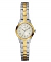 Celebrate classic good taste with this petite watch by GUESS.
