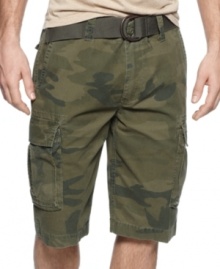Hide in plain sight. These camo cargo shorts from Wear First are just right for the weekend. Hide in plain sight. These camo cargo shorts from Wear First are just right for the weekend.