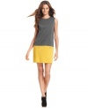 Look cool in Fever's colorblocked shift dress - it's perfect for day or night!