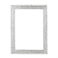 Bedazzled with hundreds of hand-set clear Swarovski® crystals in a silver-tone metal finish, this alluring frame glamorously displays your favorite photographs. Bedazzled with hundreds of hand-set clear Swarovski® crystals in a silver-tone metal finish, this alluring frame glamorously displays your favorite photographs.