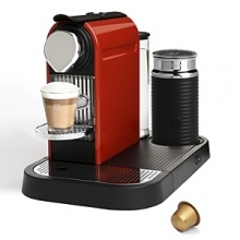 Combining two of their most popular products, the architecture-inspired CitiZ Espresso Maker with the Aeroccino Plus frother, this all-in-one machine is sure to appeal to design enthusiasts and coffee connoisseurs alike. Premium ground coffee capsules and a button-activated milk frother, make it a cinch to brew the perfect cup every time. Combining two of their most popular products, the architecture-inspired CitiZ Espresso Maker with the Aeroccino Plus frother, this all-in-one machine is sure to appeal to design enthusiasts and coffee connoisseurs alike. Premium ground coffee capsules and a button-activated milk frother, make it a cinch to brew the perfect cup every time.