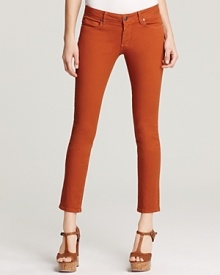 A new-season alternative to basic blues, these ultra-stretchty Paige Denim jeans are fashioned in a subtly cropped, skinny silhouette. A new-season alternative to basic blues, these ultra-stretchty Paige Denim jeans are fashioned in a subtly cropped, skinny silhouette.