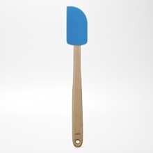 This colorful wooden and silicone spatula is large, comfortable, and made with a solid beech wood handle with natural finish. The silicone head is safe to 600 degrees Fahrenheit. The rounded edges are perfect for stirring, scraping bowls and tasting. This colorful wooden and silicone spatula is large, comfortable, and made with a solid beech wood handle with natural finish. The silicone head is safe to 600 degrees Fahrenheit. The rounded edges are perfect for stirring, scraping bowls and tasting.