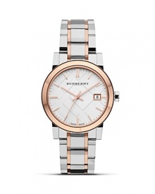 Burberry Check Bracelet Watch, 34mm Burberry Check Bracelet Watch, 34mm