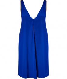 Whether youre looking to lounge in style or add some comfort to your evening look, this chic Philip Lim slip dress will up the style factor - V-neck, relaxed silhouette, front pleating, slit pockets, asymmetrical hem, contrasting back panel with gathering detail - Pair with a kimono for at-home style or ribbed tights, a draped leather jacket, and booties for off-duty cool Whether youre looking to lounge in style or add some comfort to your evening look, this chic Philip Lim slip dress will up the style factor - V-neck, relaxed silhouette, front pleating, slit pockets, asymmetrical hem, contrasting back panel with gathering detail - Pair with a kimono for at-home style or ribbed tights, a draped leather jacket, and booties for off-duty cool