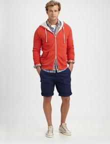 Warm weather classics with plenty of pockets plus rolled cuffs for a relaxed weekend vibe.Set-on waistband with belt loops Button and zip flySide seam pocketsFront and back button-flap patch pocketsRolled cuffsCottonMachine washMade in USA Warm weather classics with plenty of pockets plus rolled cuffs for a relaxed weekend vibe.Set-on waistband with belt loops Button and zip flySide seam pocketsFront and back button-flap patch pocketsRolled cuffsCottonMachine washMade in USA