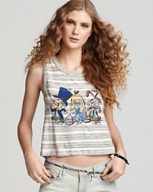 Patterson J. Kincaid Top - Tea Party Prilla Cropped Tank Patterson J. Kincaid Top - Tea Party Prilla Cropped Tank