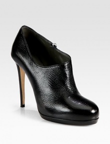 A tall heel elevates this shiny pebble-grain leather silhouette with an easy side zip. Self-covered heel, 4½ (115mm)Covered platform, 1 (25mm)Compares to a 3½ heel (90mm)Pebbled leather upperSide zipLeather lining and solePadded insoleMade in Italy A tall heel elevates this shiny pebble-grain leather silhouette with an easy side zip. Self-covered heel, 4½ (115mm)Covered platform, 1 (25mm)Compares to a 3½ heel (90mm)Pebbled leather upperSide zipLeather lining and solePadded insoleMade in Italy
