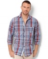 A classic pattern like madras pops some new life into this plaid shirt from Nautica.