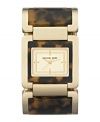 Dress to the nines and accessorize accordingly with this sophisticated watch by Michael Kors.