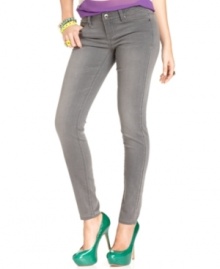Grey is the new black! Mix up your skinnies with this fab pair from Celebrity Pink Jeans. Grey is the new black! Mix up your skinnies with this fab pair from Celebrity Pink Jeans.