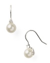 Ease into evening with Lauren by Ralph Lauren's delicate pearl drop earrings. With a classic look, these stacked earrings add a timeless touch to your favorite cocktail dress and heels.