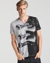 This printed tee boasts downtown cool. From Diesel.