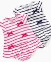 For her first nautical adventure is this cute horizontal stripe sundress by First Impressions.