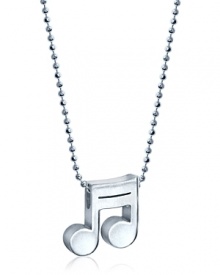 Take note of your accessories with this sterling silver necklace from Alex Woo, finished with a delicate music note charm. Take note of your accessories with this sterling silver necklace from Alex Woo, finished with a delicate music note charm.
