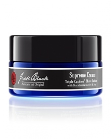 The ultimate rich lather shave cream. The luxurious, creamy lather lifts whiskers up, away from the skin, for a smooth, ultra-close shave. Triple Cushion technology, with three protective hydrating layers, allows the razor to glide close to skin while offering a cushion of protection against razor burn irritation, nicks and cuts. Can be used with or without a brush.Winner of Men's Health Magazine's Best Shave Cream award! The ultimate rich lather shave cream. The luxurious, creamy lather lifts whiskers up, away from the skin, for a smooth, ultra-close shave. Triple Cushion technology, with three protective hydrating layers, allows the razor to glide close to skin while offering a cushion of protection against razor burn irritation, nicks and cuts. Can be used with or without a brush.Winner of Men's Health Magazine's Best Shave Cream award!