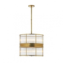 Contemporary light for modern life, this elegant double-tiered Ralph Lauren pendant lamp infuses spaces with rich luminosity. Contemporary light for modern life, this elegant double-tiered Ralph Lauren pendant lamp infuses spaces with rich luminosity.