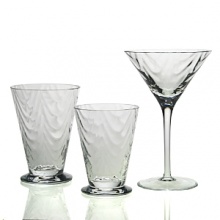 Entirely handmade and based on an antique original, this beautiful martini glass makes a bold and contemporary statement by itself or as part of the entire set. Entirely handmade and based on an antique original, this beautiful martini glass makes a bold and contemporary statement by itself or as part of the entire set.