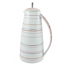 Inspired by Milleraies, Raynaud's spearhead tableware set, Attraction boasts a freer, more modern design with alternating narrow and wide stripes. It will embellish any table with its shades of pink and red, enhanced with mauve and orange and underscored subtle shades of green and brown. Inspired by Milleraies, Raynaud's spearhead tableware set, Attraction boasts a freer, more modern design with alternating narrow and wide stripes. It will embellish any table with its shades of pink and red, enhanced with mauve and orange and underscored subtle shades of green and brown.