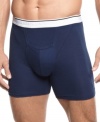 Jockey lets you play your best with the sport-inspired design of these stretch cotton boxer briefs.