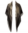 Work a luxe note into your outfit with Etros black and golden silk chiffon scarf - Sheer - Pair with tailored sheaths and sharply cut blazers, or for casual days, with favorite tees and jeans