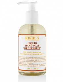 Our special formulation for hands uses gentle coconut-derived cleansers, Vitamin E, and botanical extracts - including Chamomile and Aloe - to gently cleanse, soothe and recondition skin. This non-drying formula helps remove all traces of dirt and oil - ideal even for over-worked hands subjected to the grimiest of conditions. 6.8 fl. oz. Our special formulation for hands uses gentle coconut-derived cleansers, Vitamin E, and botanical extracts - including Chamomile and Aloe - to gently cleanse, soothe and recondition skin. This non-drying formula helps remove all traces of dirt and oil - ideal even for over-worked hands subjected to the grimiest of conditions. 6.8 fl. oz.