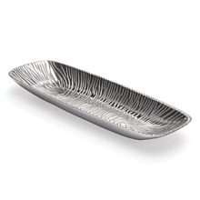 Handcrafted and polished, Simply Designz Natural Gujarat tray gives a new look to classic metal serving pieces. Handcrafted and polished, Simply Designz Natural Gujarat tray gives a new look to classic metal serving pieces.