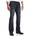 Lose a few inches on your fave pair of blues. These dark jeans from Ring of Fire slim you down in style.