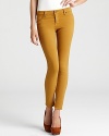 These Sanctuary skinny jeans are an ultra-cool interpretation of the color denim trend, flaunting a warm, earthy hue.