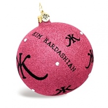 Encrusted in glitter and crystals, this holiday ornament is undoubtedly inspired by the popular television diva. Encrusted in glitter and crystals, this holiday ornament is undoubtedly inspired by the popular television diva.