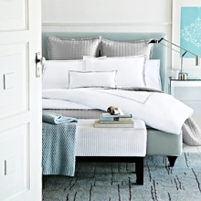 Hudson Park's Italian Percale Collection is a simple and elegant cotton percale with double rows of satin stitching. Hudson Park's Italian Percale Collection is a simple and elegant cotton percale with double rows of satin stitching.