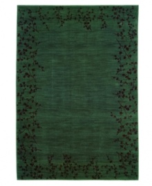 Latticed with vinery in deep maroon tones on a blue-green ground, this elegant transitional rug brings beauty to any room in your home. Cross-woven in resilient nylon for a luxuriously soft feel and long-lasting allure. Latticed with vinery in deep maroon tones on a blue-green ground, this elegant transitional rug brings beauty to any room in your home. Cross-woven in resilient nylon for a luxuriously soft feel and long-lasting allure.