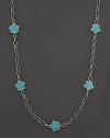 Lagos Sterling Silver Love Me, Love Me Not Necklace with Turquoise, 20